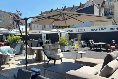 Glatz Sonnenschirm Sunwing Casa, Farbe Taupe, Bild 3