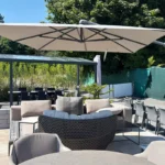 Glatz Sonnenschirm Sunwing Casa, Farbe Taupe, Bild 2