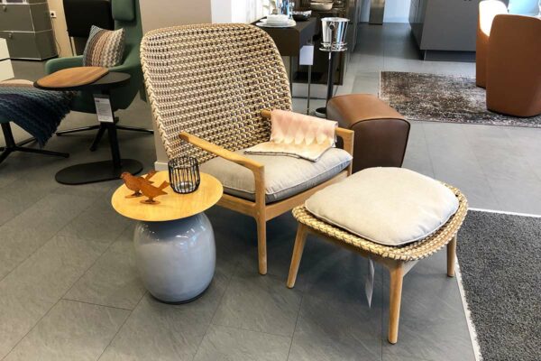 Gloster Sessel und Hocker Kay