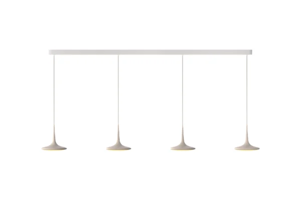 Grau Pendelleuchte Falling Leaf Trace, vier pendel, Farbe sand white Grau Pendelleuchte Falling Leaf Trace, vier pendel, Farbe sand white
