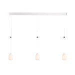 Grau Pendelleuchte Oh China Trace, mit drei Pendeln