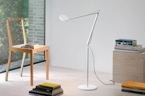 Grau Stehleuchte John Floor, Farbe weiß, Ambientebild