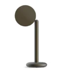 Grau Tischleuchte Parrot, schwarze Leuchte von hinten