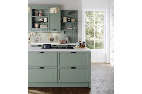 Gemütliche Landhausküche von Häcker: concept130 Bristol, Farbe Eukalyptus, Bild 2 Gemütliche Landhausküche von Häcker: concept130 Bristol, Farbe Eukalyptus, Bild 2