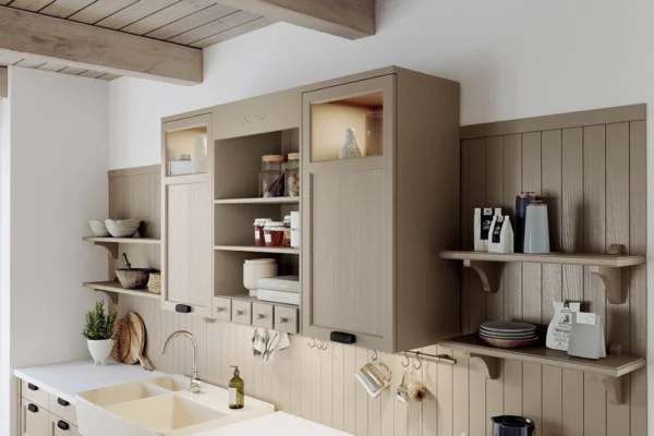 Gemütliche Landhausküche von Häcker: concept130 Bristol, Farbe umbra natur, Bild 4 Gemütliche Landhausküche von Häcker: concept130 Bristol, Farbe umbra natur, Bild 4