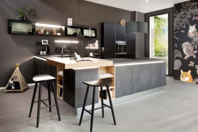 Häcker Küche concept130 comet, Spachtelbeton graphit