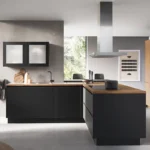 Hochwertige Häcker Küche concept130 Uno, schwarz