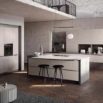 Funtionale Häcker Küche Systemat AV 5015, Sandbeige