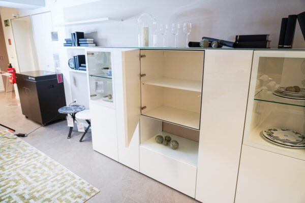 hülsta Highboard Neo, Lack weiß, mit offenen Türen hülsta Highboard Neo, Lack weiß, mit offenen Türen