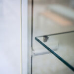 hülsta Highboard Neo, Lack weiß, Glasboden