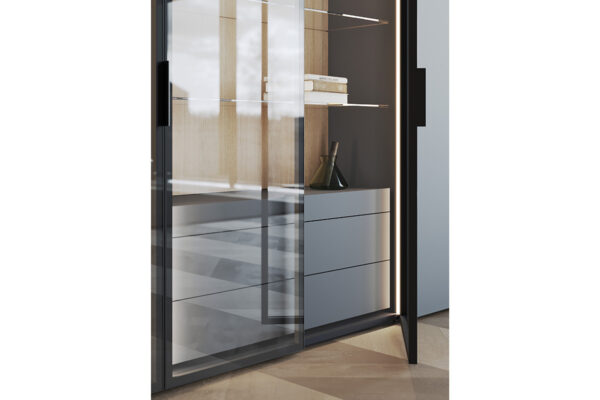 interlübke collect plus interlübke collect plus, Detailansicht Glastür und Schubladen