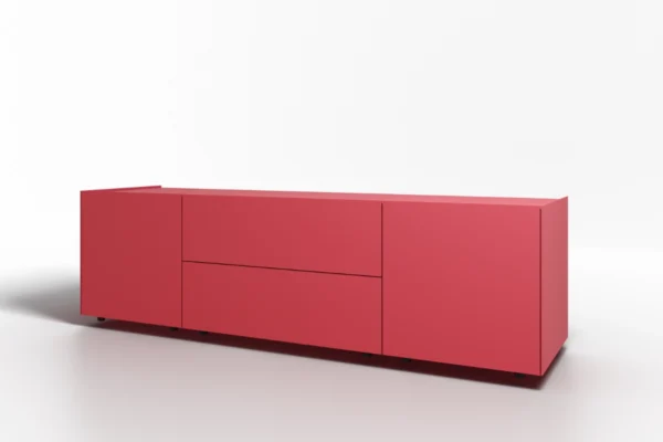 Interlübke Sideboard Start, Farbe Fuchsia, freigestellt Interlübke Sideboard Start, Farbe Fuchsia, freigestellt