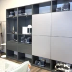interlübke Wohnwand studimo, Mattlack anthrazit, 11