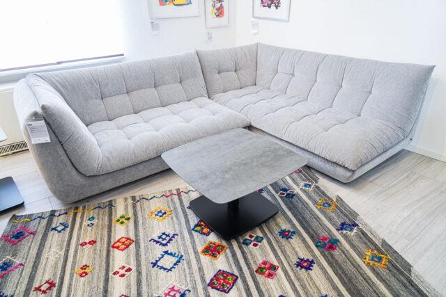 Ip Design Sofa Soulmate, Stoffbezug grau