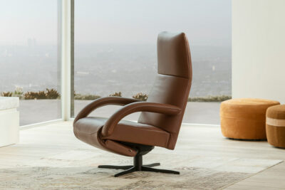 Jori Relaxsessel Yoga, braunes Leder