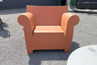 Kartell Sessel Bubble Club, erdrot, Bild 3