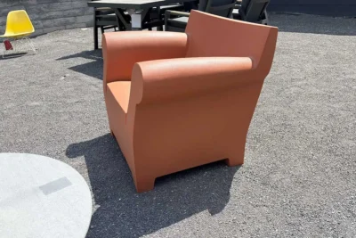 Kartell Sessel Bubble Club, erdrot, Bild 1