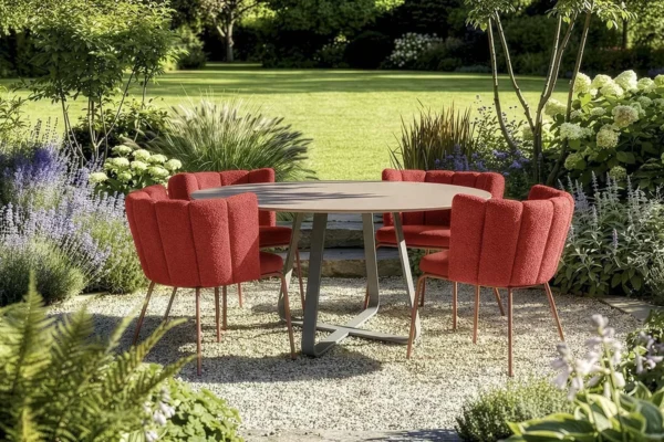 Kff Gartenstuhl Gaia Outdoor, Farbe rot, Essgruppe