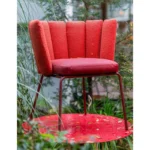 Kff Gartenstuhl Gaia Outdoor, Stoff und Gestell rot