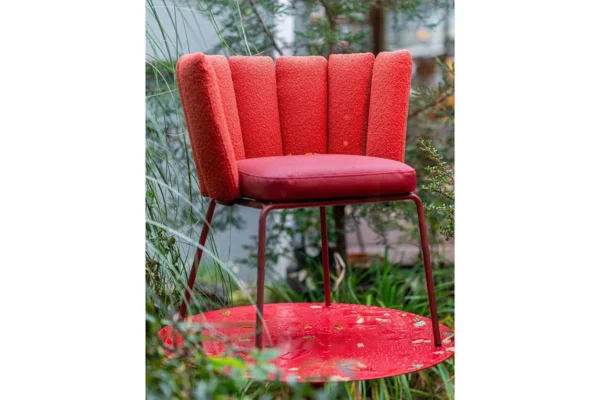 Kff Gartenstuhl Gaia Outdoor, Stoff und Gestell rot Kff Gartenstuhl Gaia Outdoor, Stoff und Gestell rot