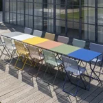 Lafuma Gruppe Balcony, bunte Tische und Stühle