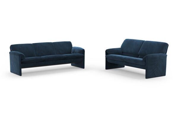 Leolux Sofa Bora-Bora Leolux Sofa Bora-Bora, zwei Sofas mit dunkelblauem Stoffbezug