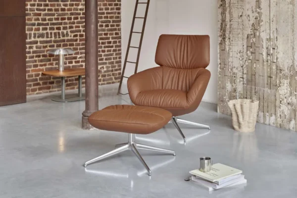 Leolux Sessel und Hocker Lodey Leolux Sessel und Hocker Lodey