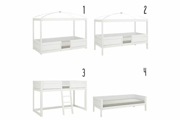 Lifetime 4-in-1 Bett mit Himmel Lifetime 4-in-1 Bett mit Himmel