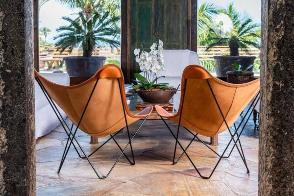 Cuero Schmetterlingssessel Pampa Mariposa Cuero Schmetterlingssessel Pampa Mariposa, von hinten fotografiert