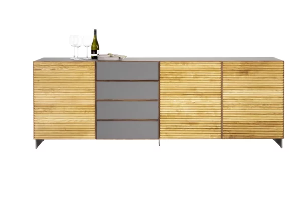 Scholtissek Anrichte Tratum Scholtissek Anrichte Tratum, Holztüren, graue Schubladen