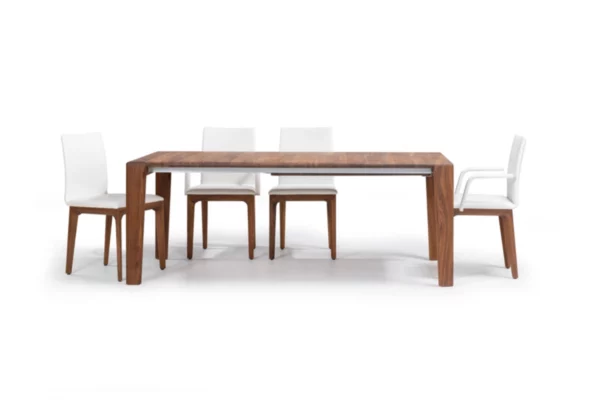 Scholtissek Esstisch Fugo Scholtissek Esstisch Fugo, mit vier weißen Stühlen