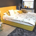 schramm boxspringbett purebeds, Stoff lemon, 12