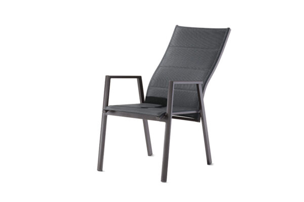 Sieger Gartenstuhl Navaro Sieger Gartenstuhl Navaro, dunkelgrau, Lehne nach hinten gekippt