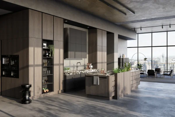 SieMatic Küche SG6, Holz-Repro-Optik