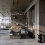 SieMatic Küche SG6, im Voedergrunf Weinkühlschrank