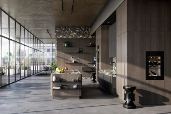 SieMatic Küche SG6 SieMatic Küche SG6, im Voedergrunf Weinkühlschrank