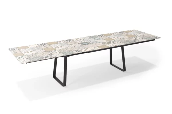 Sit Mobila Gartentisch Atlas Sit Mobila Gartentisch Atlas, Platte Azulecho, ausgezogene Platte Freisteller, seitlich fotografiert