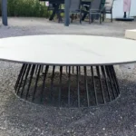 Solpuri Couchtisch Grid, Gestell Alu anthrazit