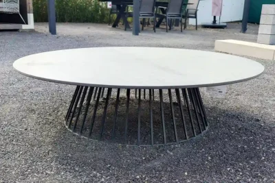 Solpuri Couchtisch Grid, Gestell Alu anthrazit