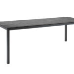 Solpuri Tisch Classic Alu, Gestell athrazit, Platte Keramik