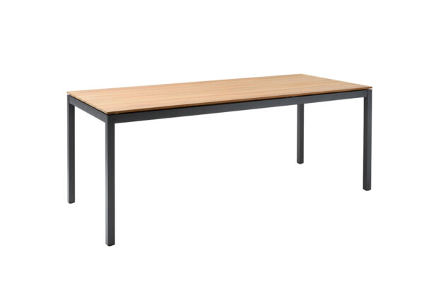 Solpuri Tisch Classic Alu, Gestell athrazit, Platte Teak Solpuri Tisch Classic Alu, Gestell athrazit, Platte Teak