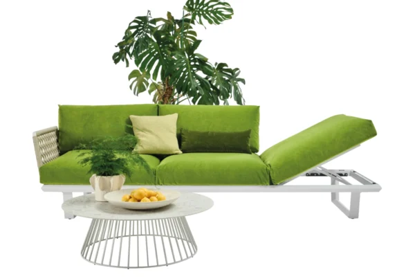 Solpuri Sofa Boom Solpuri Sofa Boom, Freisteller mit knallgrünem bezug