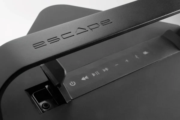 Sonoro Escape Outdoor-Lautsprecher P9, Farbe schwarz, Detailansicht von oben Sonoro Escape Outdoor-Lautsprecher P9, Farbe schwarz, Detailansicht von oben