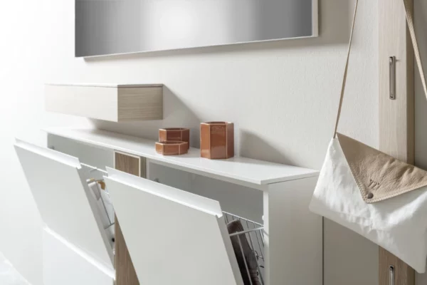 Sudbrock Garderobe Tando Sudbrock Garderobe Tando, Schuhschrank mit geöffneten Türen