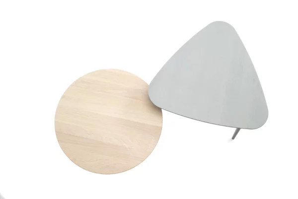 Sudbrock Beistelltisch Mellini Sudbrock Beistelltisch Mellini, runde und dreieckige Variante von oben