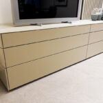 Sudbrock Wohnwad Cubo mit Paneel, Detailansicht Lowboard