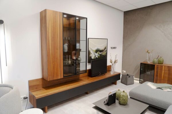 Team 7 Wohnwand Cubus, Nussbaum