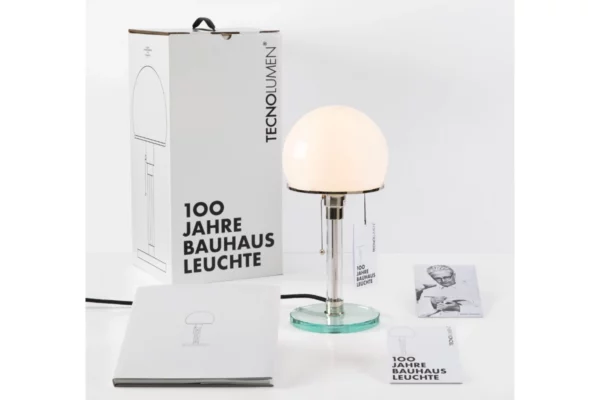 Tecnolumen Wagenfeldleuchte Bauhaus Leuchte, mit Verpackung und Buch