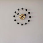 vitra ball clock, schwarz