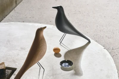 vitra eames house bird, Esche schwarz und Nussbaum